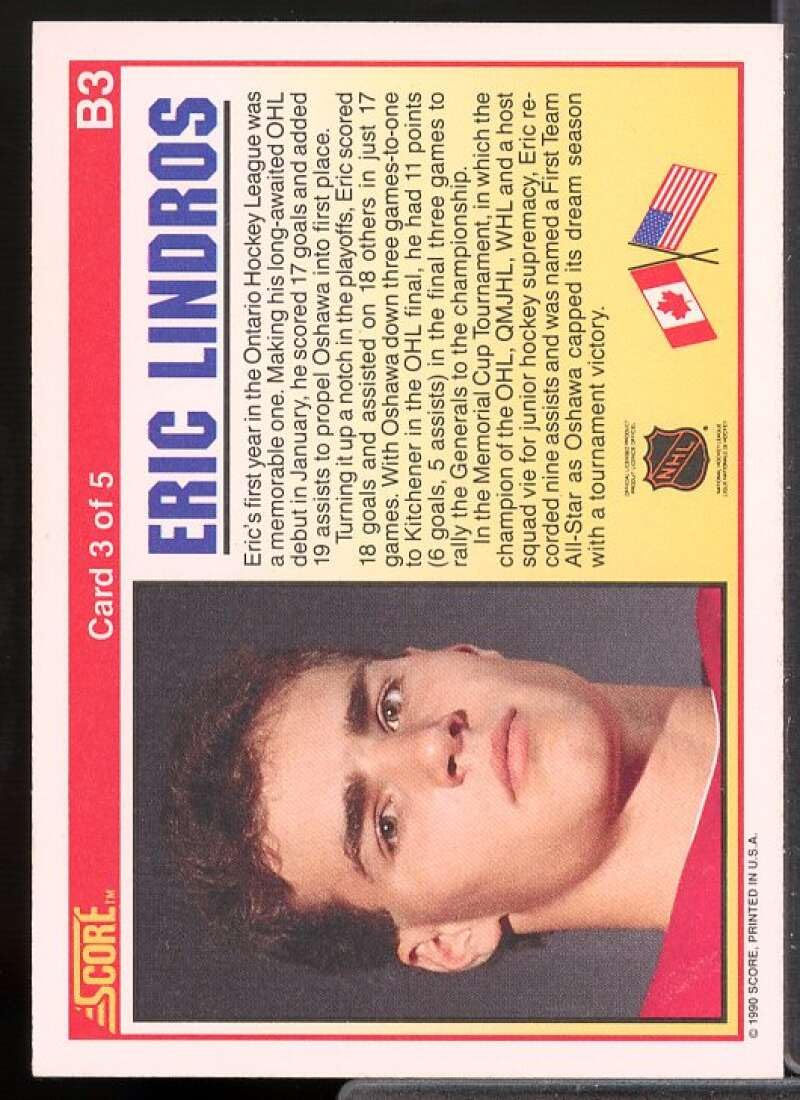 Amazon.com: Eric Lindros/OHL All-Star Rookie Card 1990-91 Score